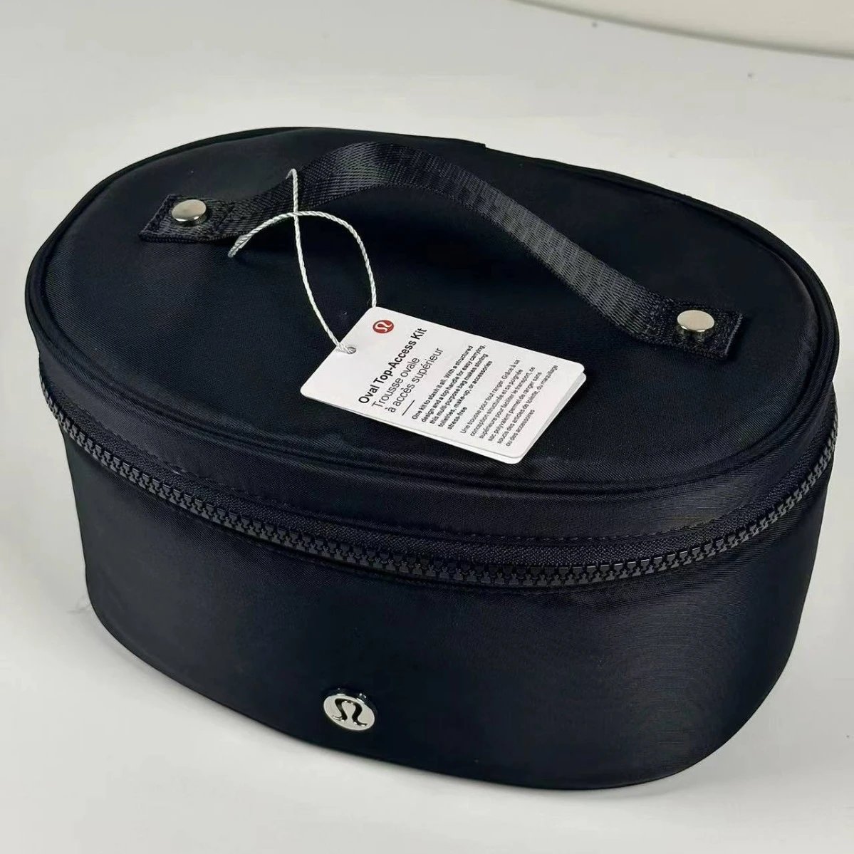 Lululemon Oval Top-Access Kit Travel Pouch Black