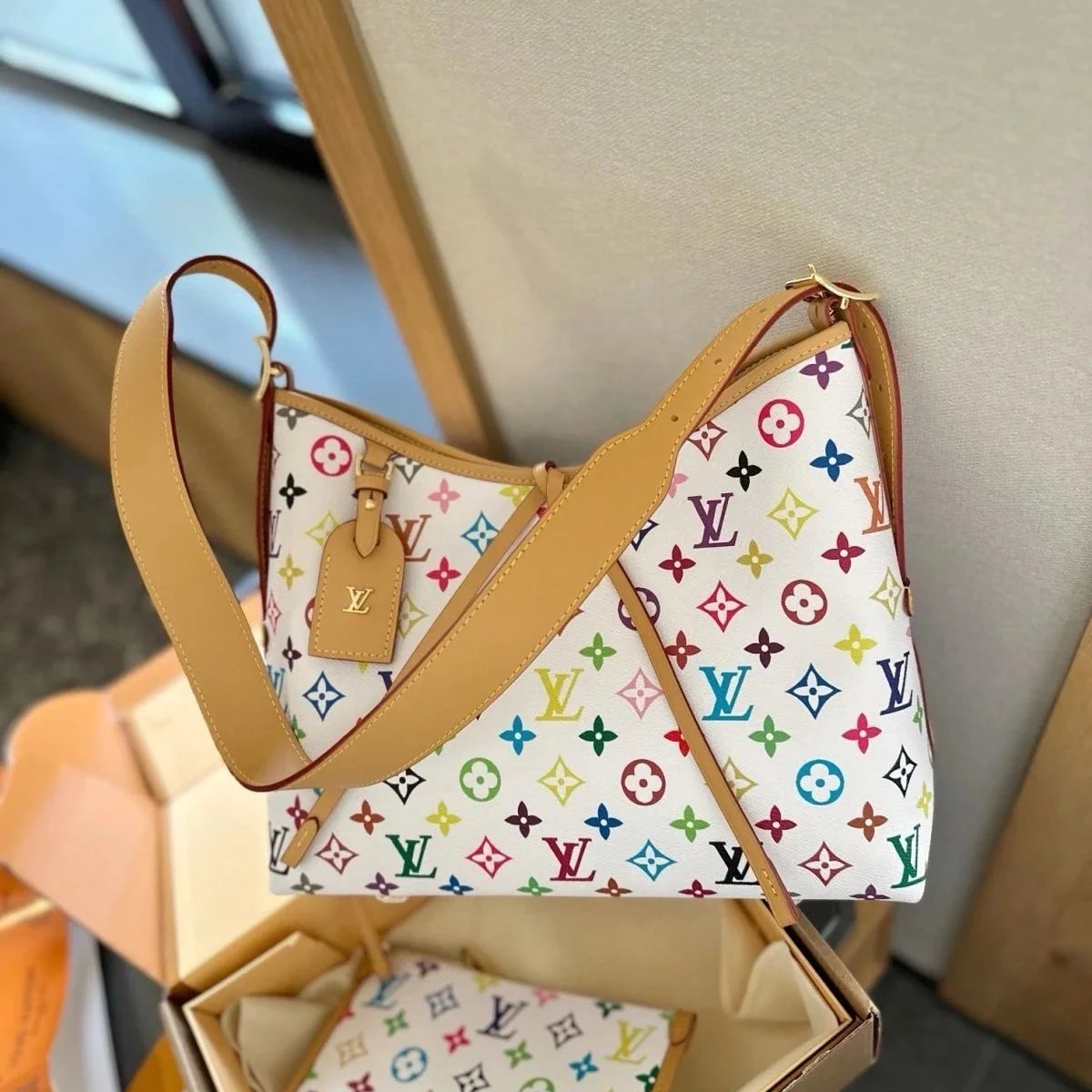 Louis Vuitton LV Multicolore Monogram Canvas Shoulder Bag White