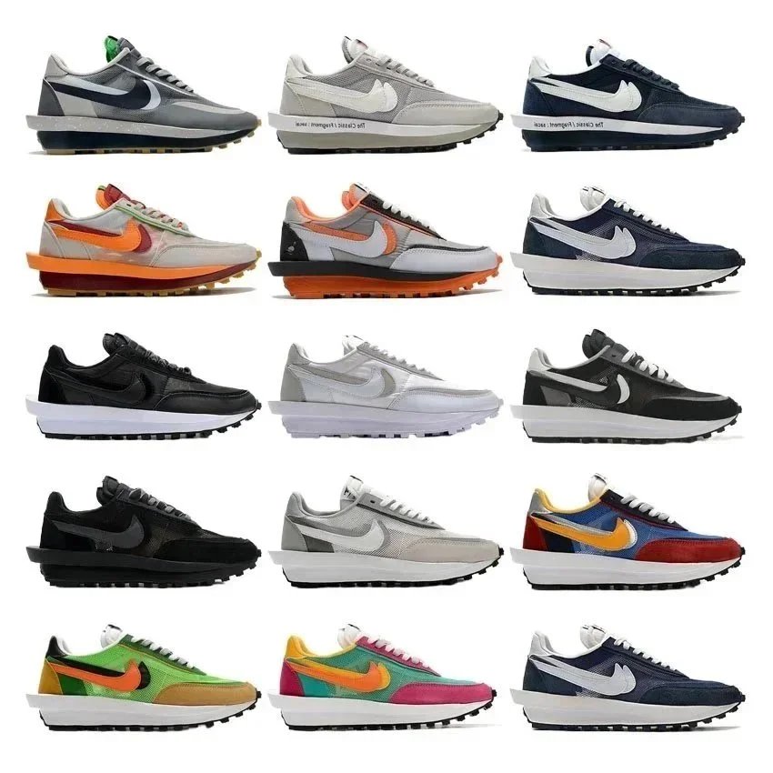 Nike Sacai LDWaffle Chunky Sneakers Multicolor
