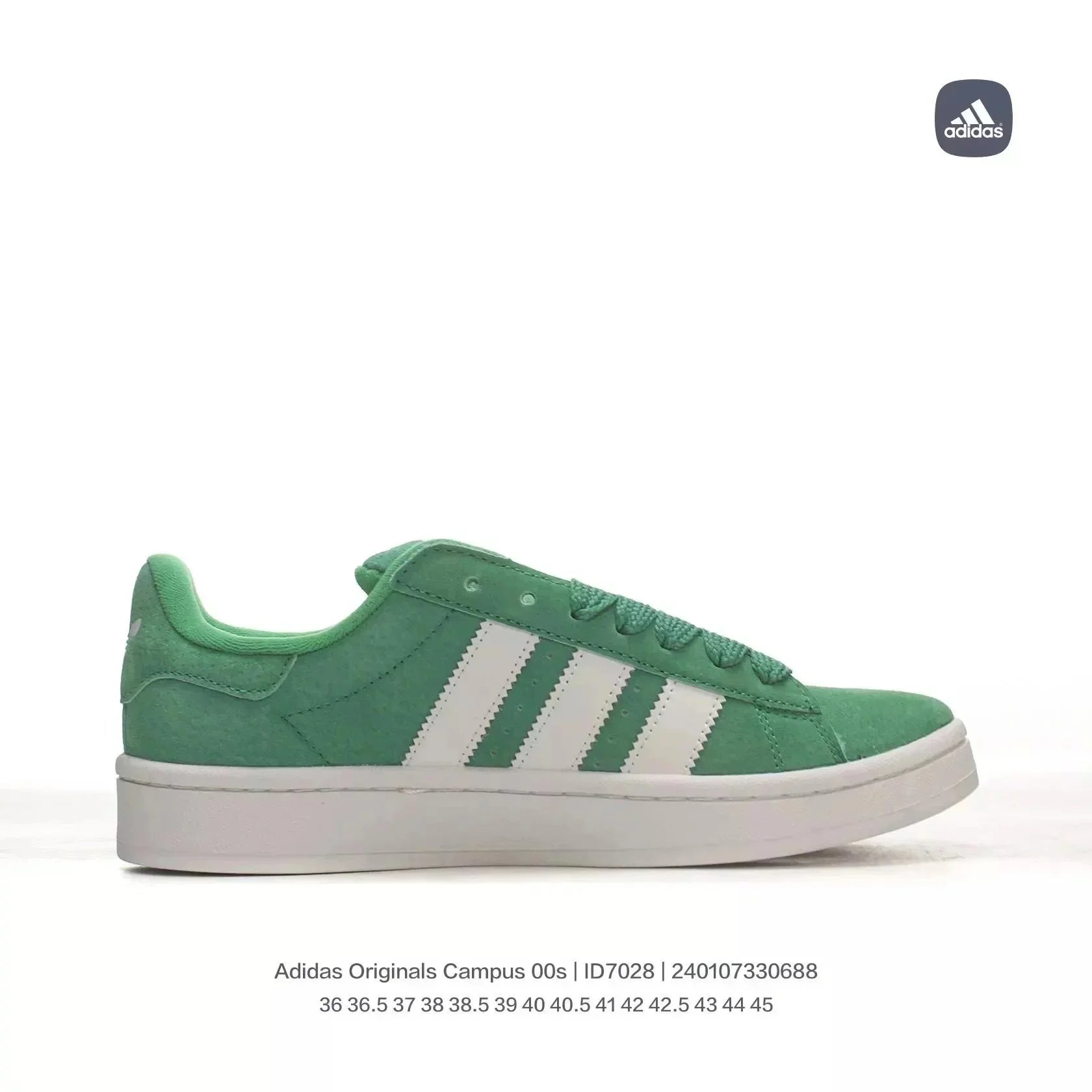 Adidas Campus 00s Chunky Suede Sneakers Green