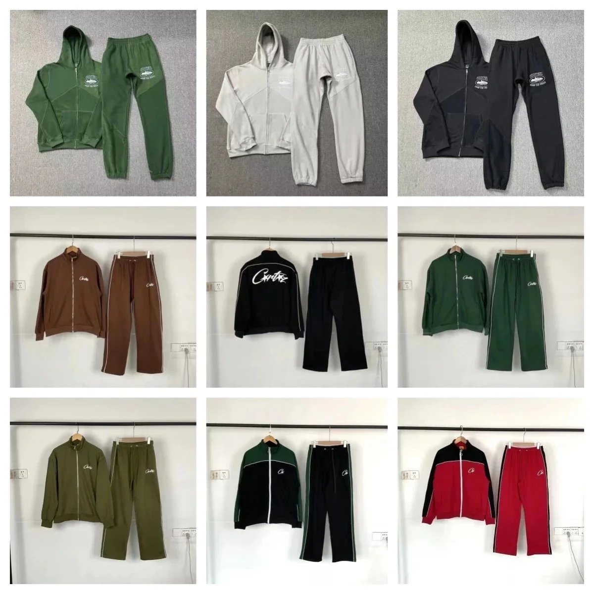 Corteiz Tracksuit Set Streetwear Matching Set Multicolor