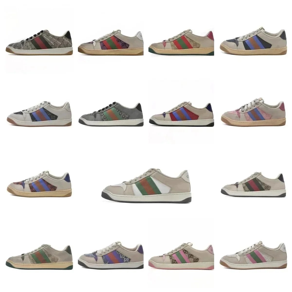 Gucci Tennis 1977 Low Top Sneakers Multicolor