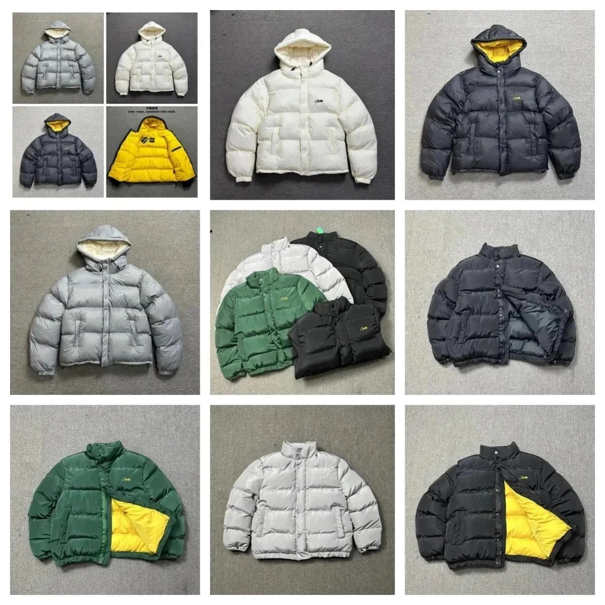 Corteiz CRTZ Puffer Jacket Streetwear Down Jacket Multicolor