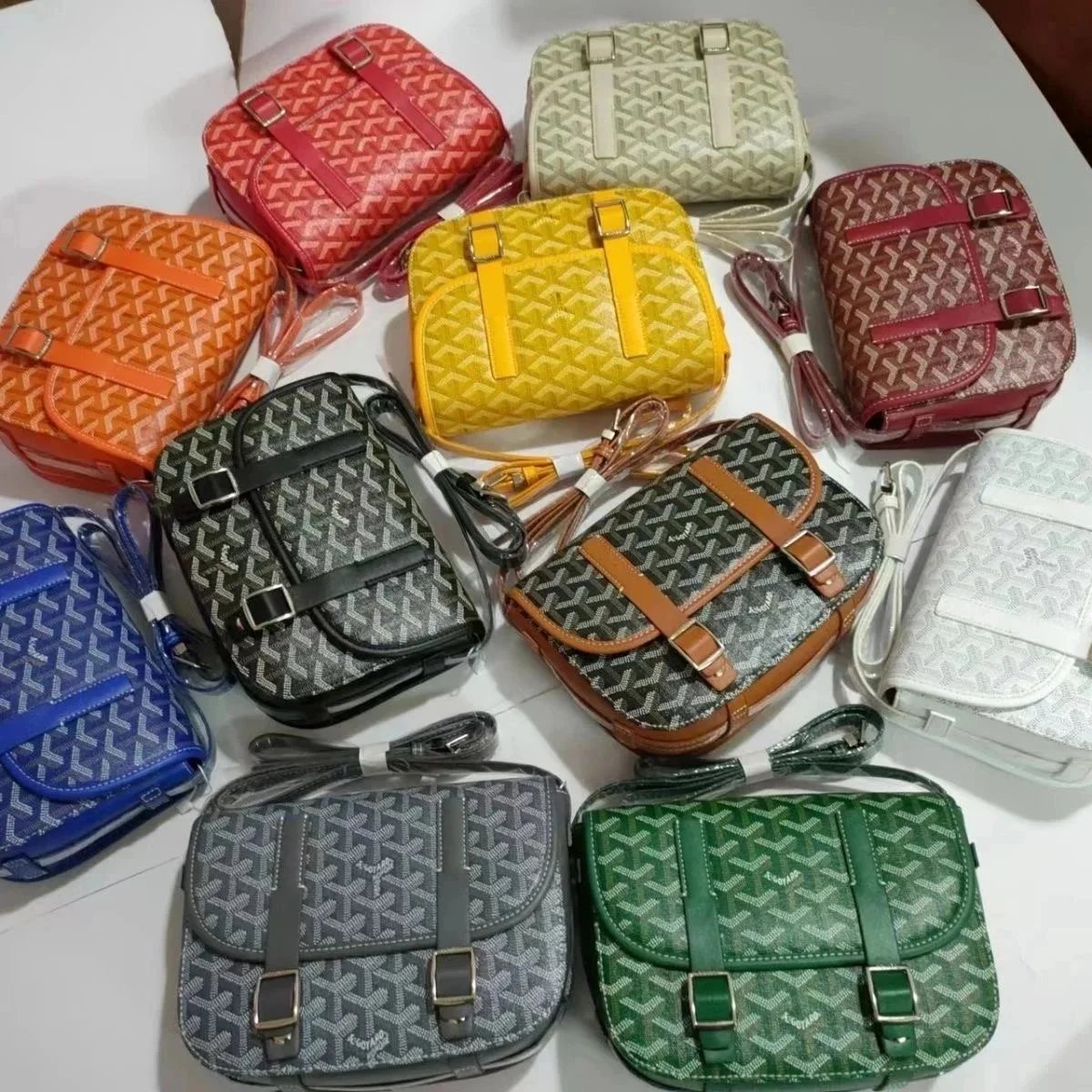 Goyard Belvedere classic messenger bag Multicolor