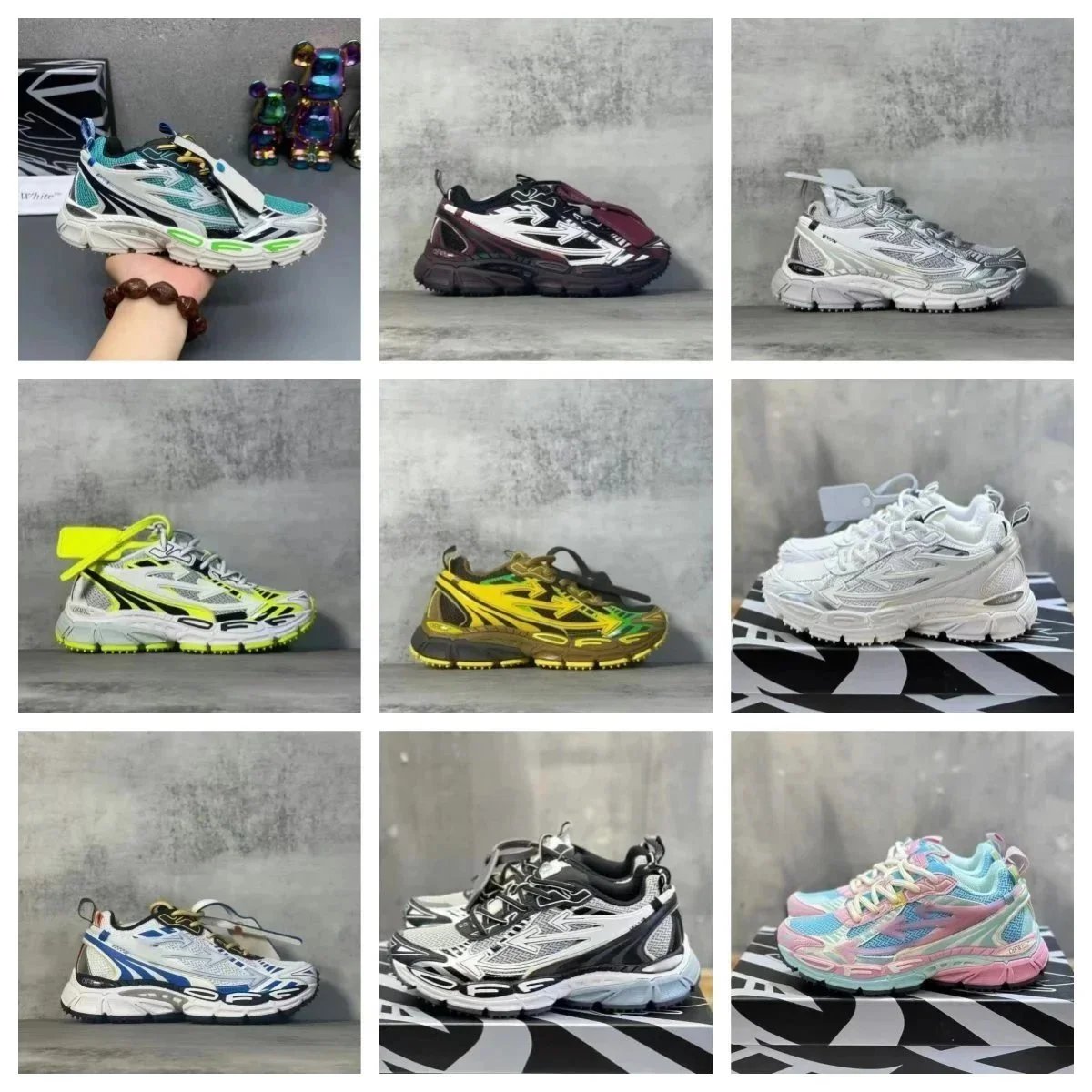 Off-White Out of Office Chunky Sneakers Multicolor