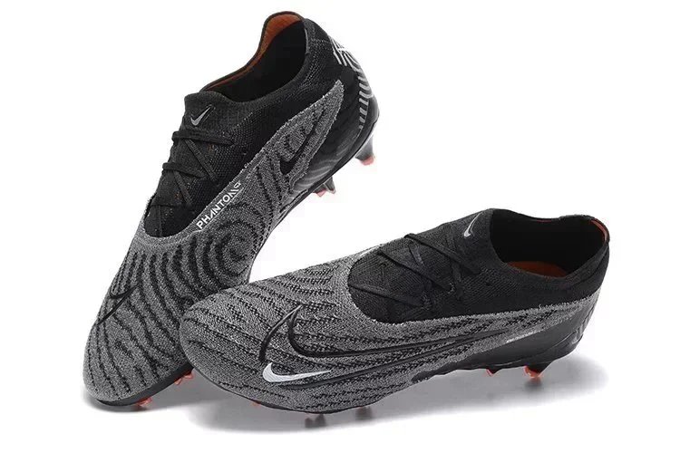 Nike Phantom GX Elite professional Football Boots Black and Gray