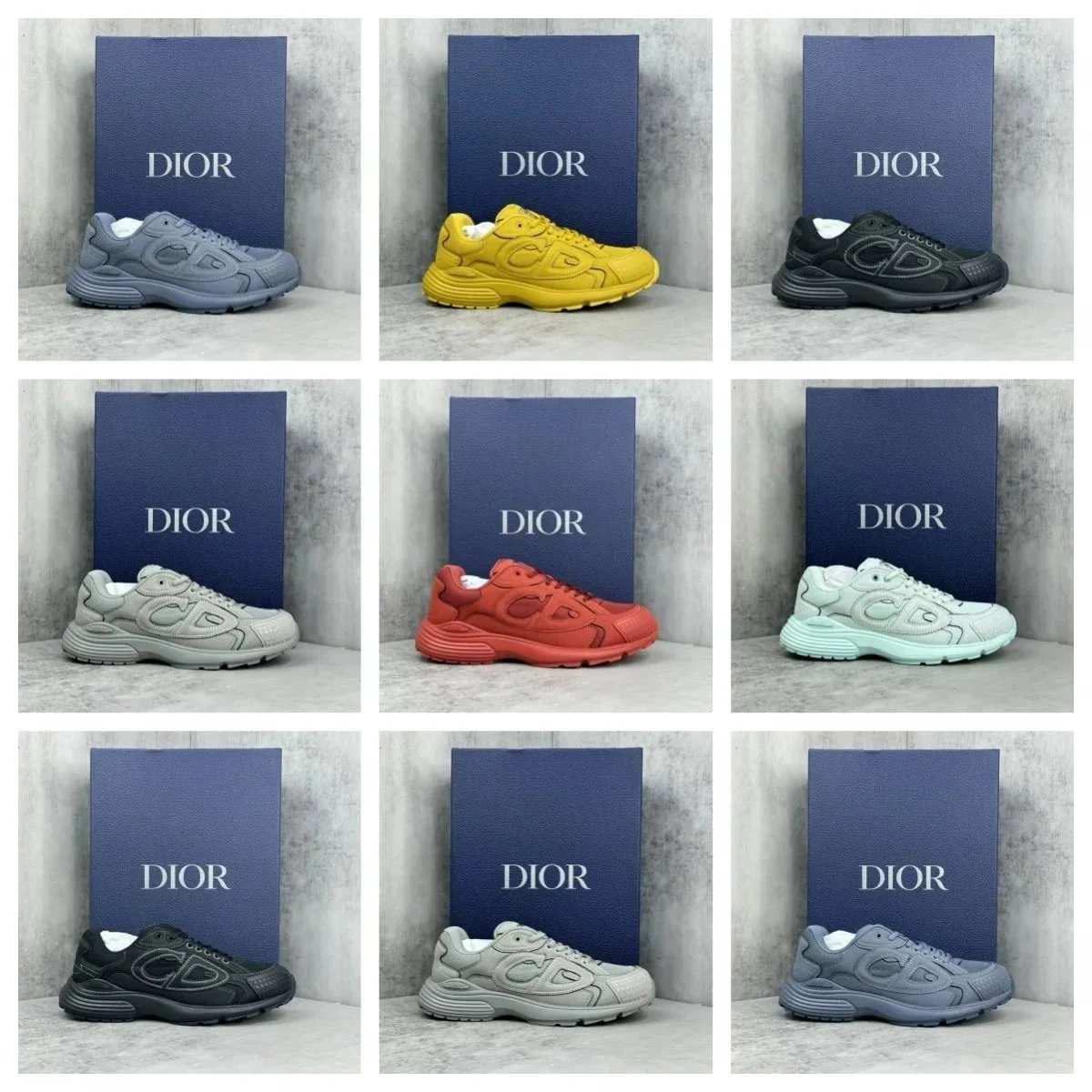 Dior B30 Chunky Sneakers Multicolor