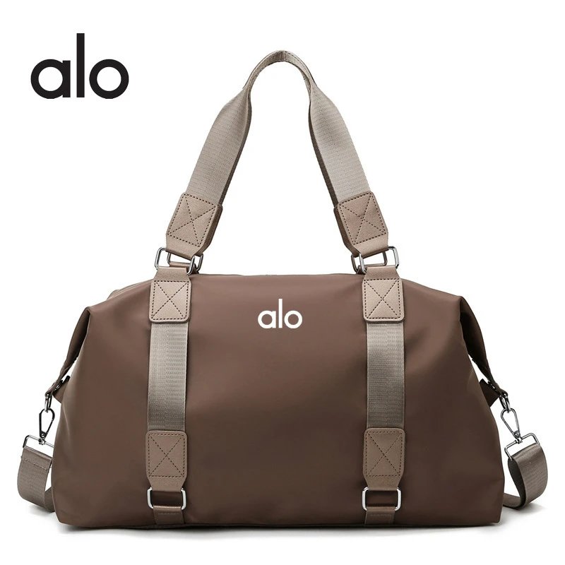 Alo Yoga Alo Carryall Travel Duffle Bag Brown