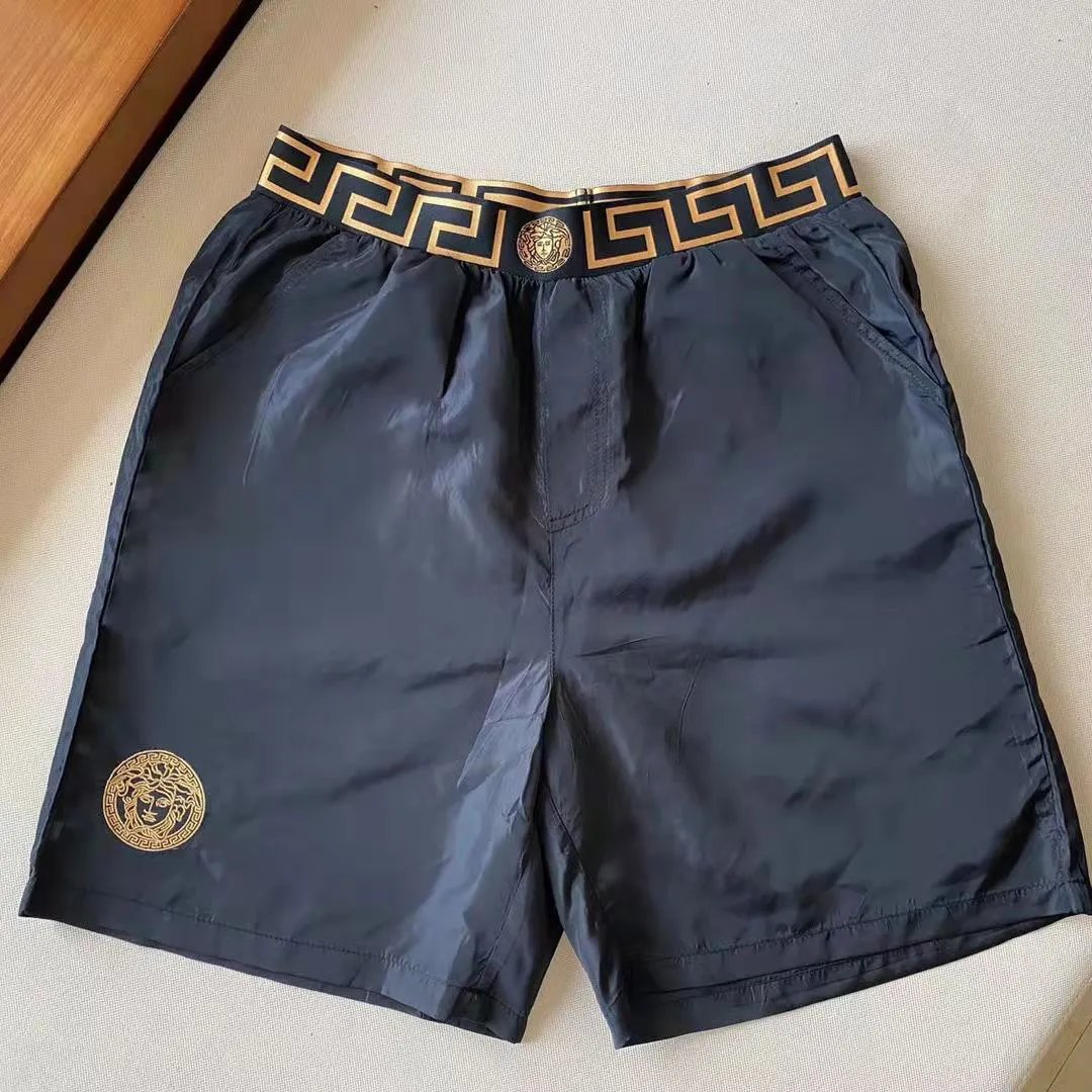 Versace Greca Border Medusa Casual Shorts Black