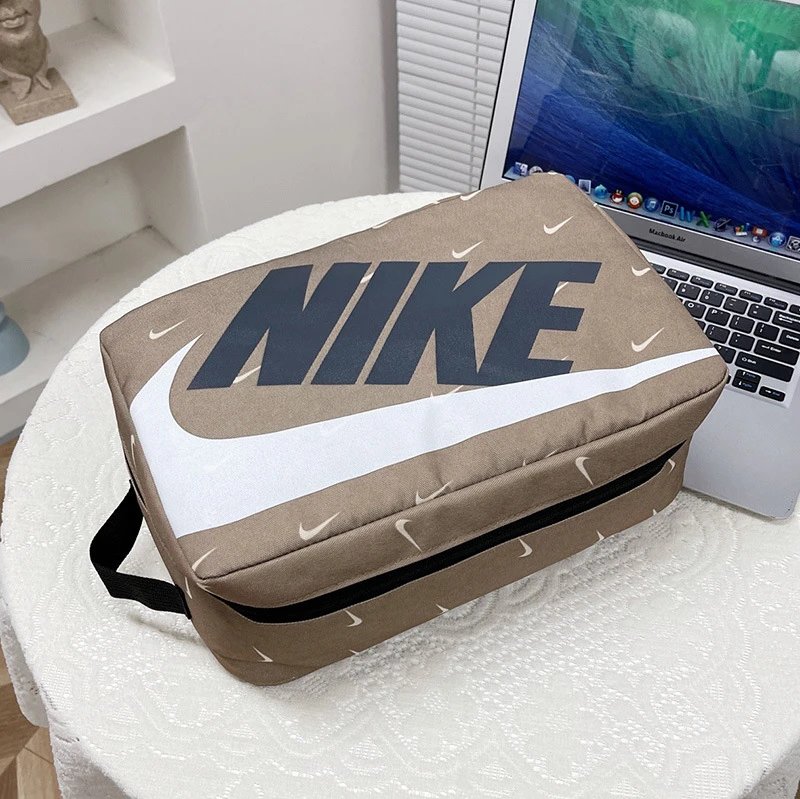 Nike Shoe Box Bag Travel Storage Organizer Brown