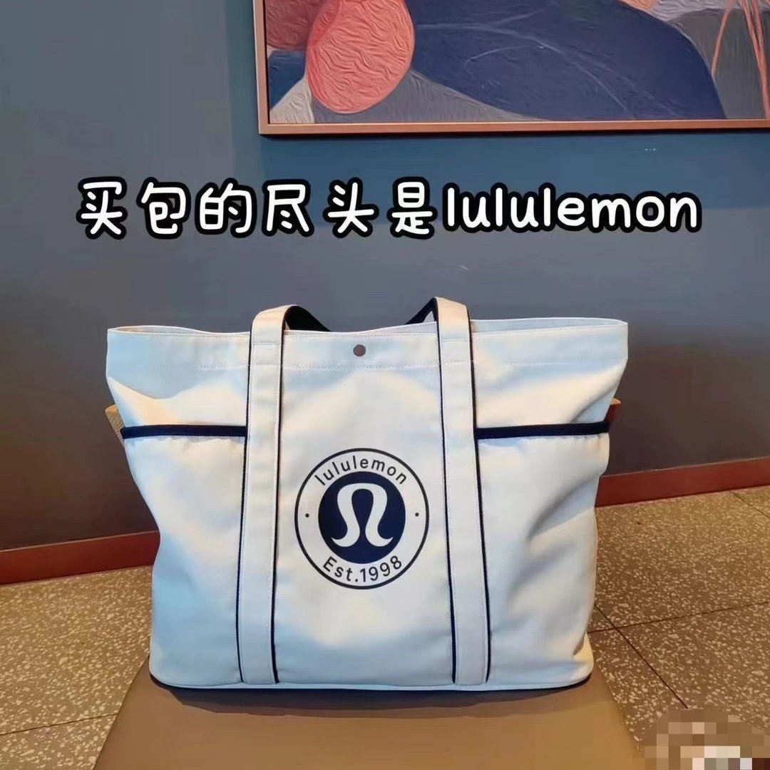 Lululemon Canvas everyday Tote Bag White