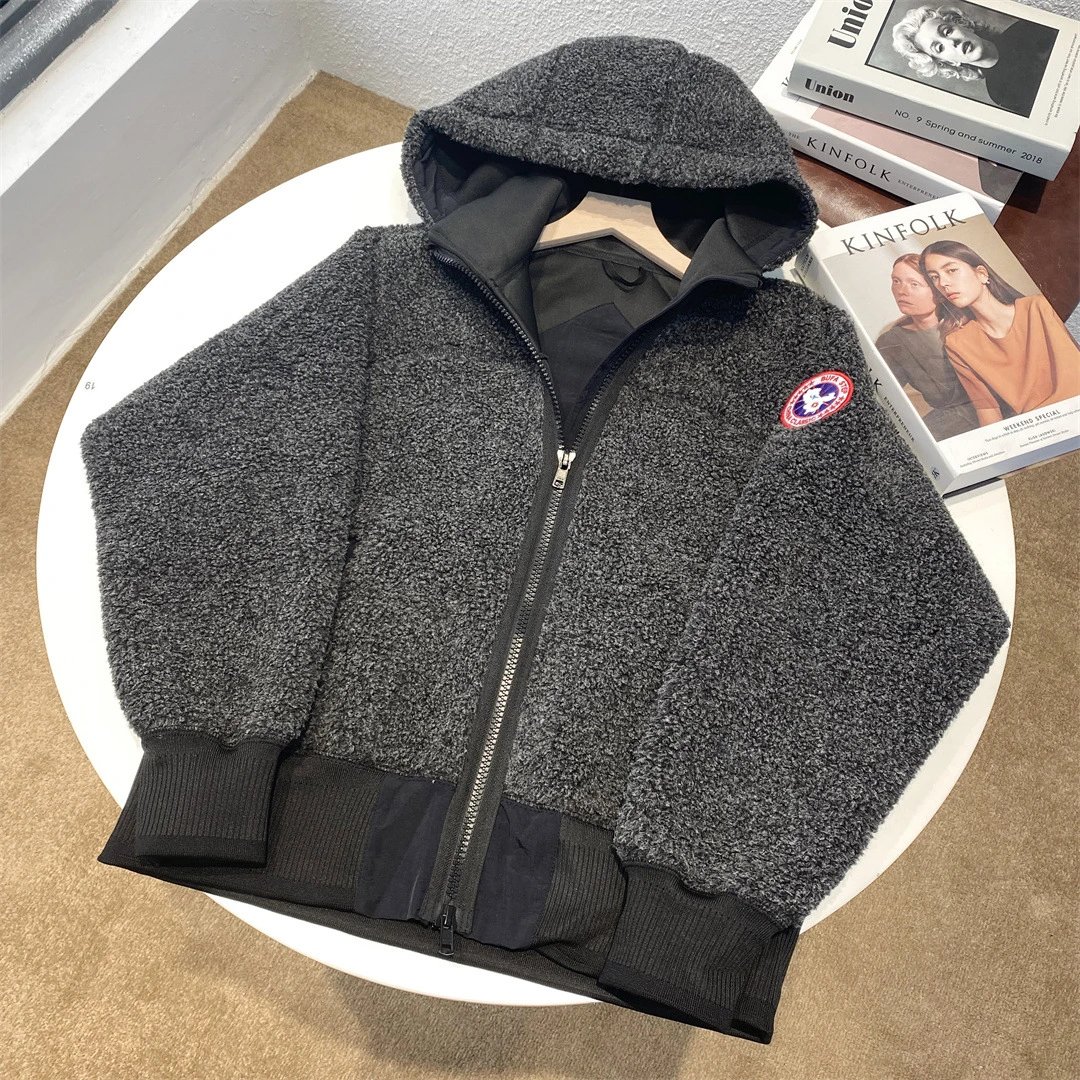 Canada Goose Cypress Fleece Hoody Zip-Up Jacket Gray
