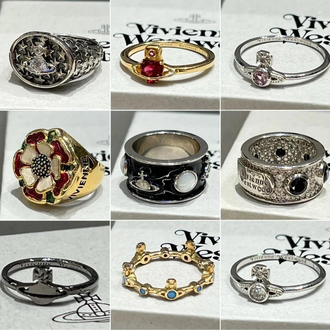 Vivienne Westwood VW Orb Ring Collection Elegant Jewelry Multicolor