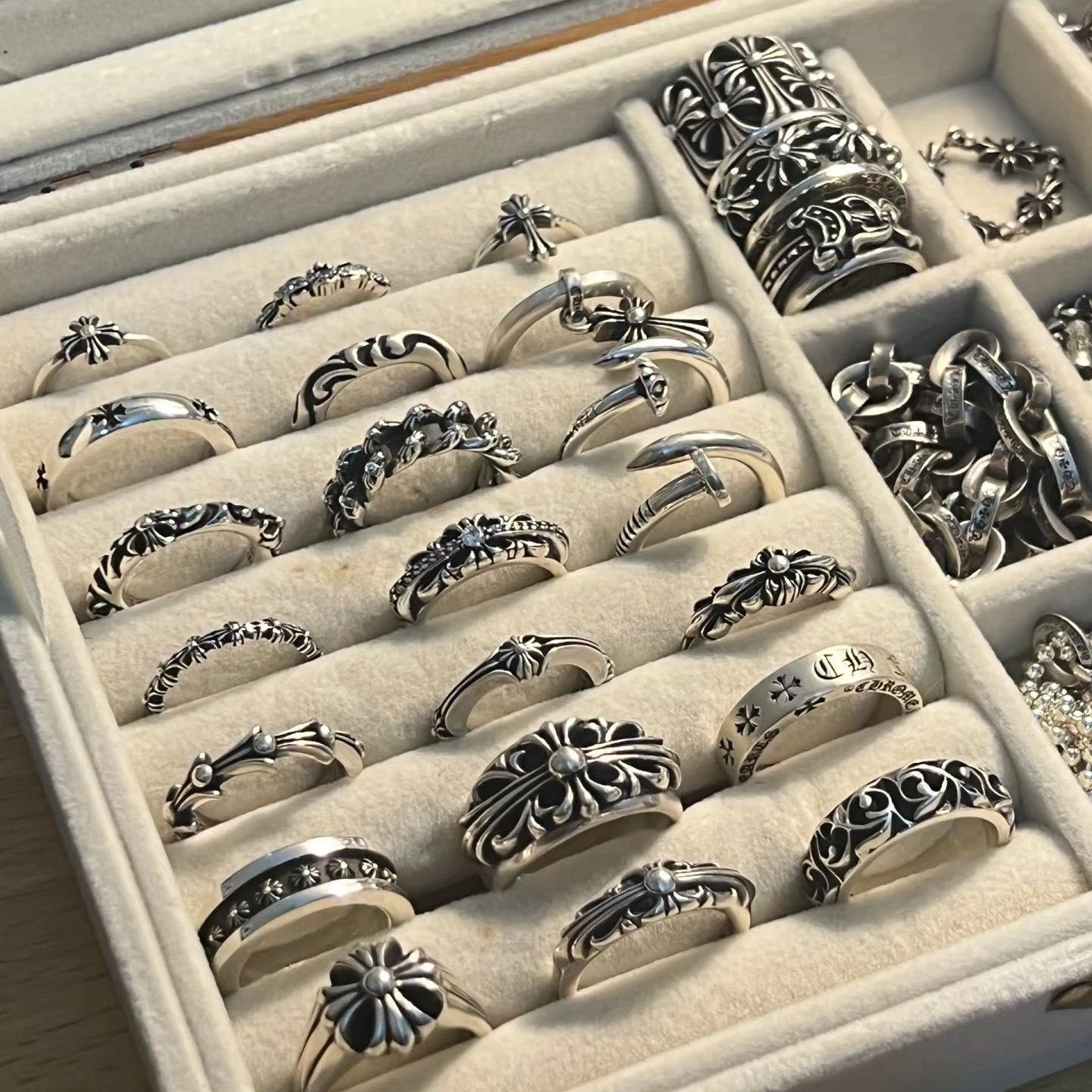 Chrome Hearts Sterling Silver Rings Collection Vintage Jewelry Silver