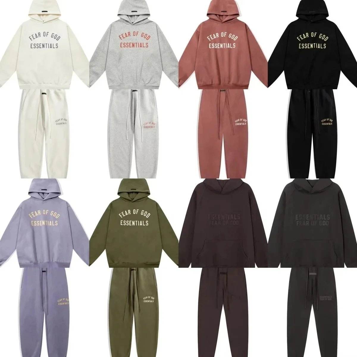 Fear of God FOG Essentials Oversized Tracksuit Set Multicolor