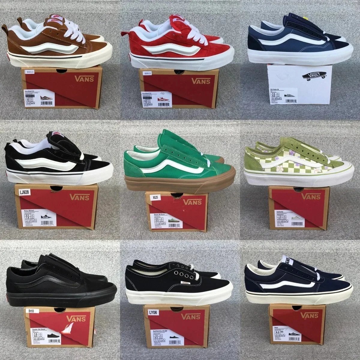 Vans Old Skool and Knu Skool Chunky Skate Sneakers Multicolor