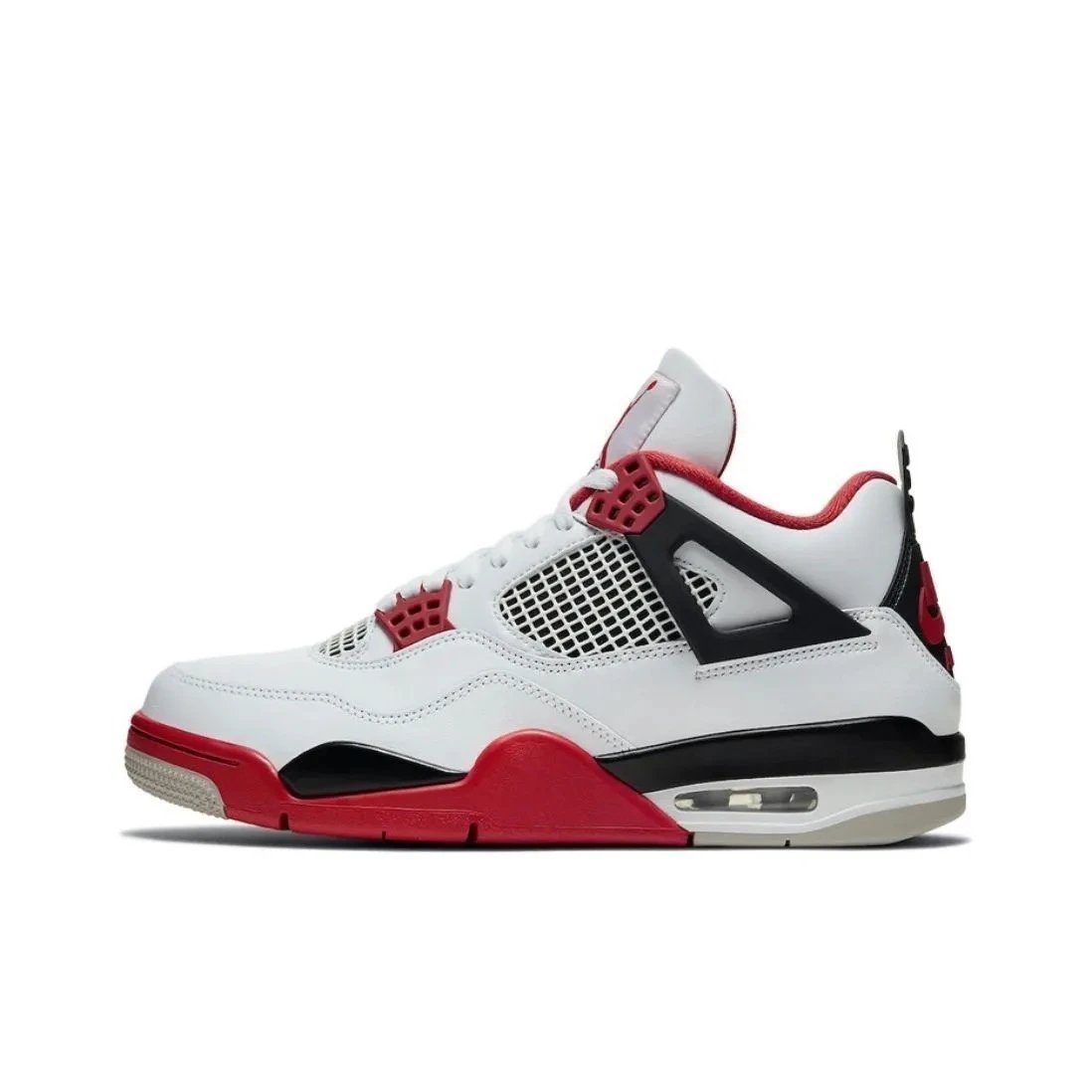 Jordan Air Jordan 4 Retro Fire Red Basketball Sneakers White