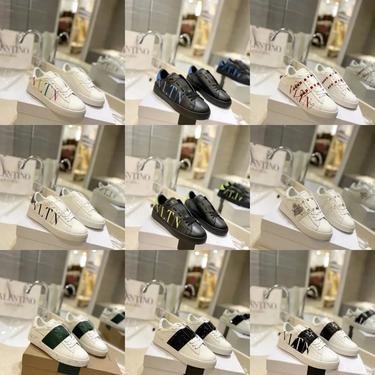 Valentino Open VLTN Low Top Sneakers Multicolor