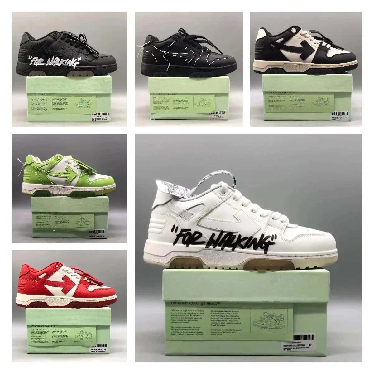 Off-White Out of Office OOO Low Top Sneakers Multicolor