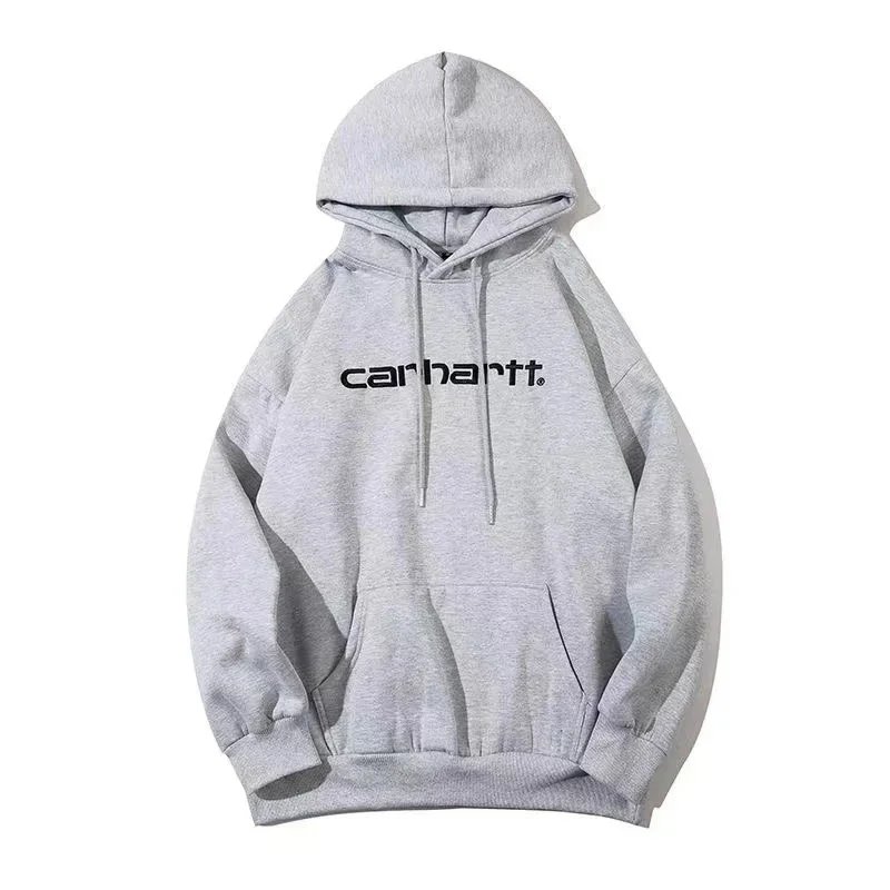 Carhartt Script Embroidery Oversized Hoodie Gray