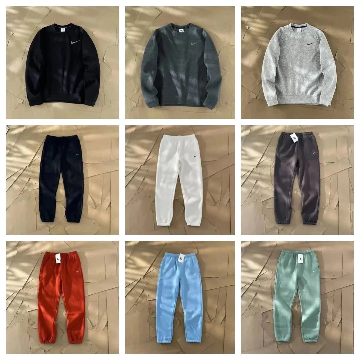 Nike Club Fleece Casual Sweatshirt and Joggers Set Multicolor