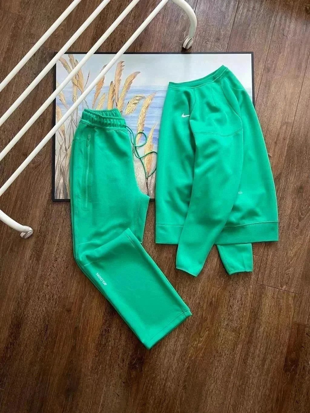 Nike NOCTA Tech Fleece Athletic Tracksuit Set Green