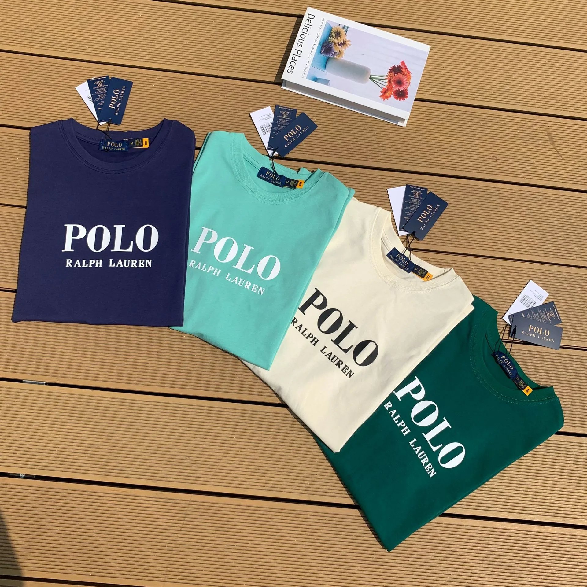 Ralph Lauren Logo Print Cotton T-Shirt Multicolor