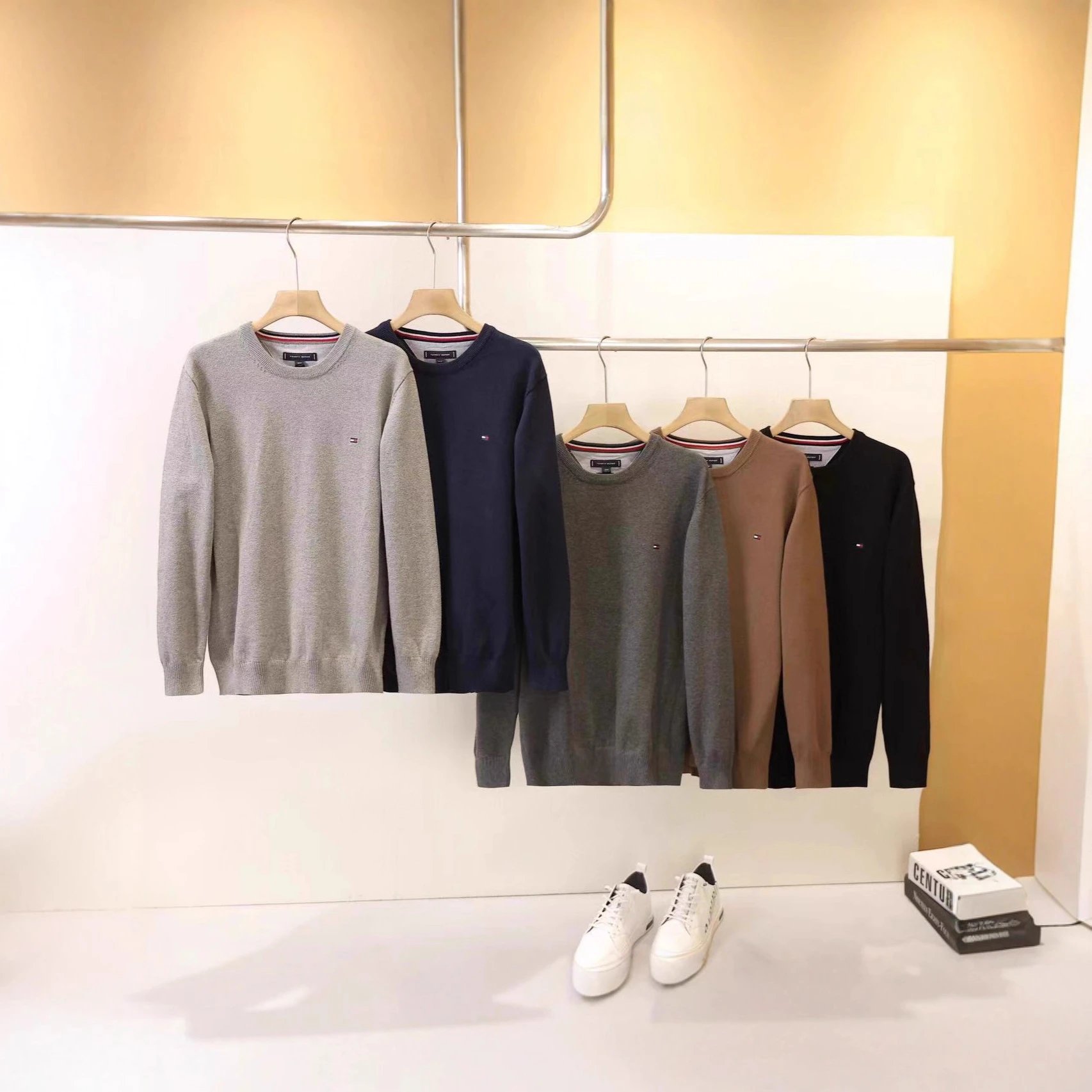 Tommy Hilfiger TH Crewneck Classic Knit Sweater Multicolor