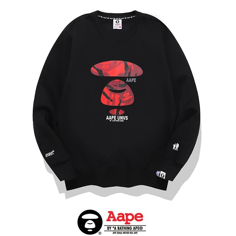 AAPE AAPE Ape Head Graphic Streetwear Sweatshirt Black