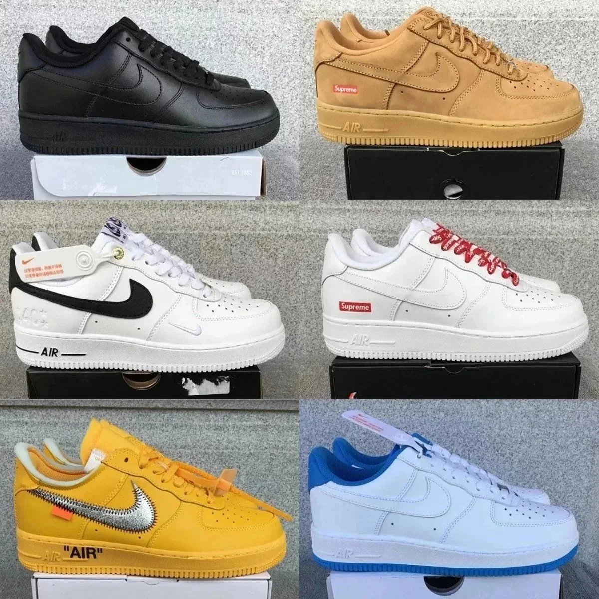 Nike Air Force 1 Low Top Sneakers Multicolor