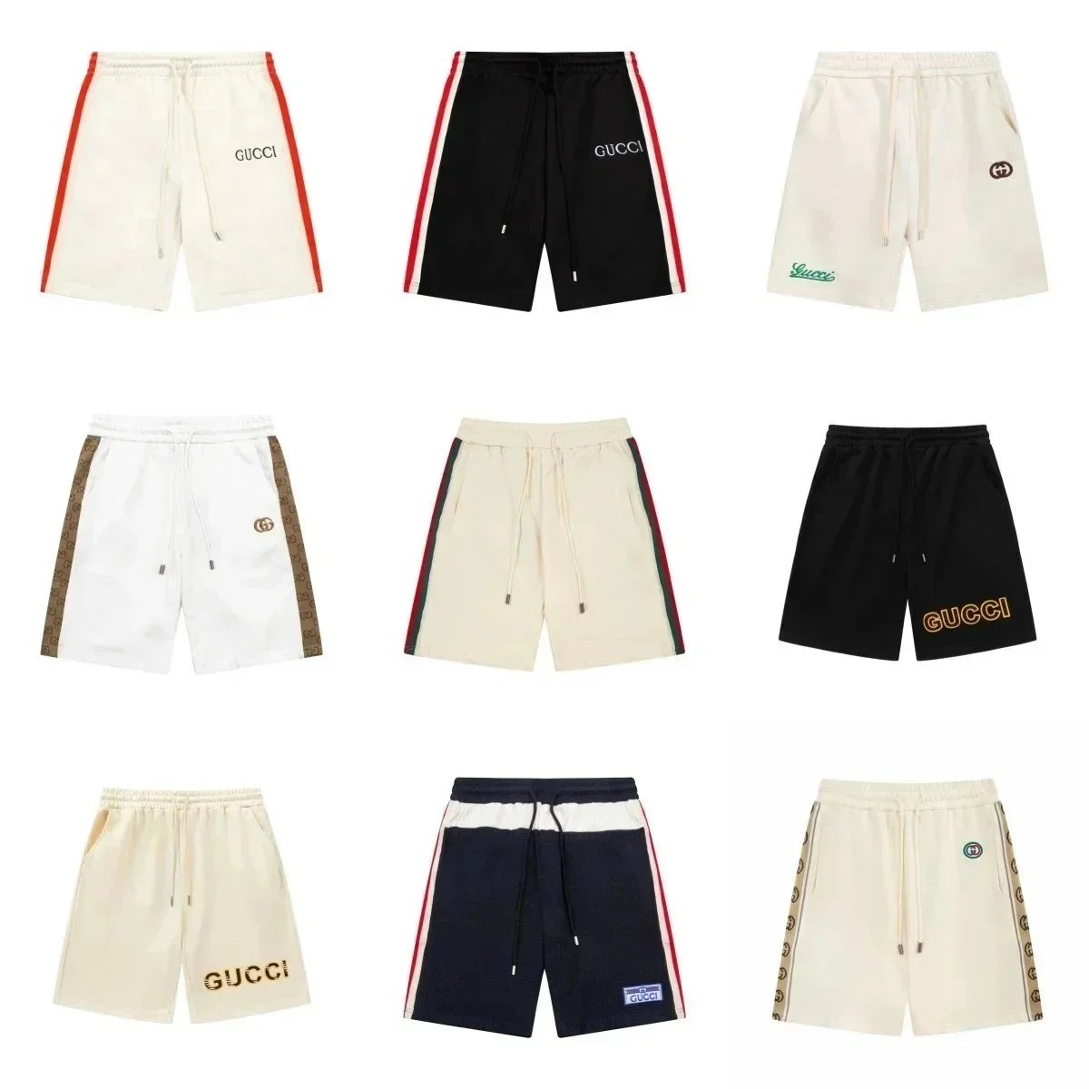 Gucci Jersey Casual Shorts Multicolor