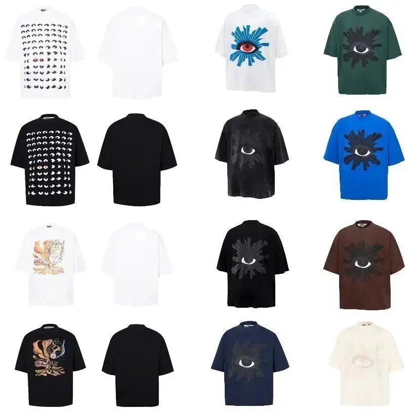 Marine Serre Moon Print Graphic Oversized Tee Multicolor
