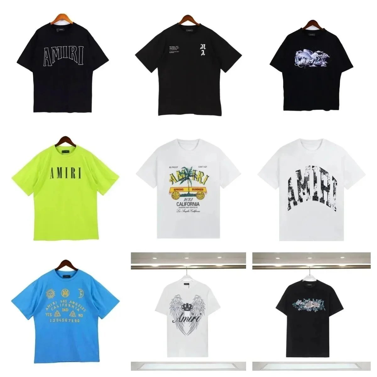 Amiri Graphic Print Oversized Tee Multicolor