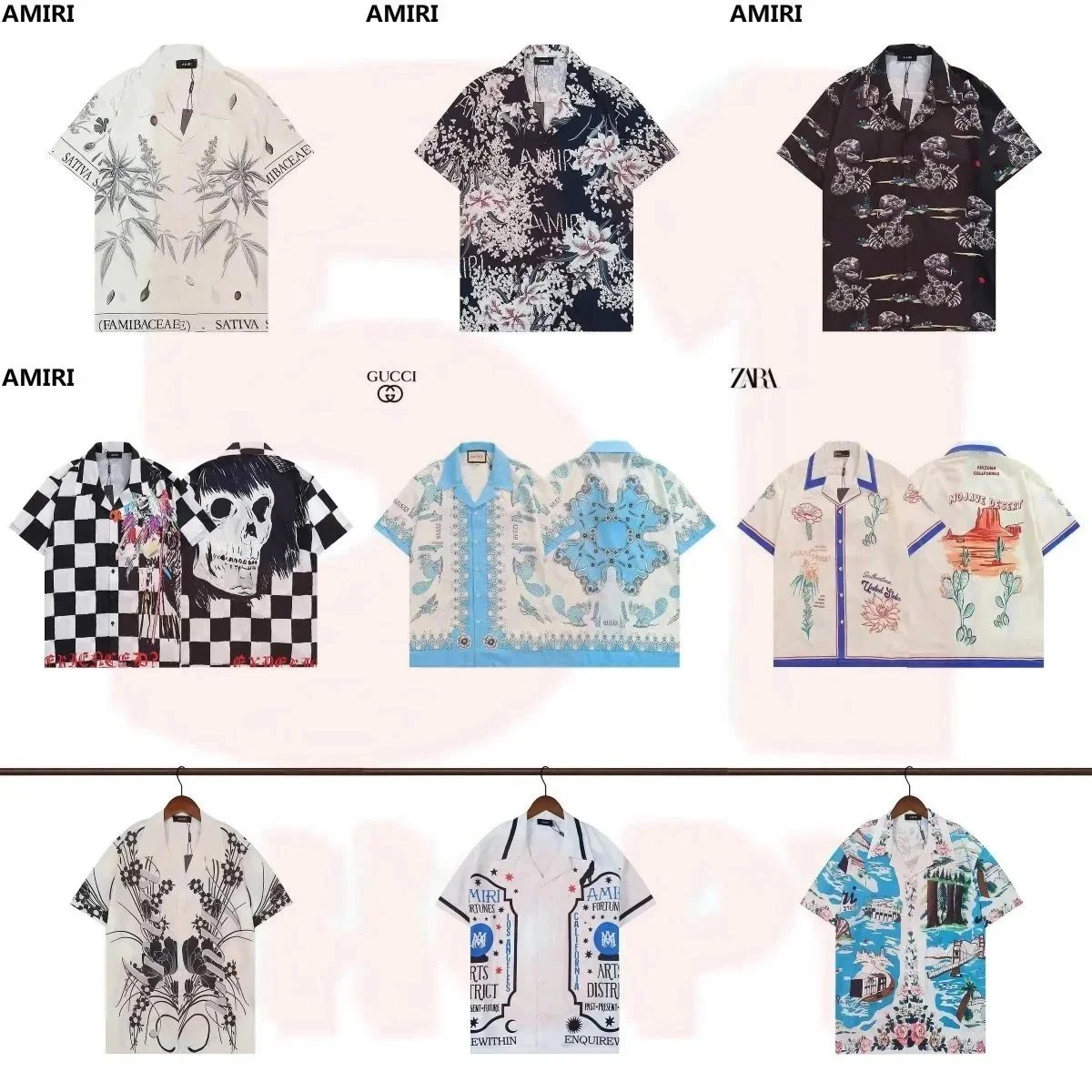 AMIRI Graphic Print Hawaiian Shirt Multicolor