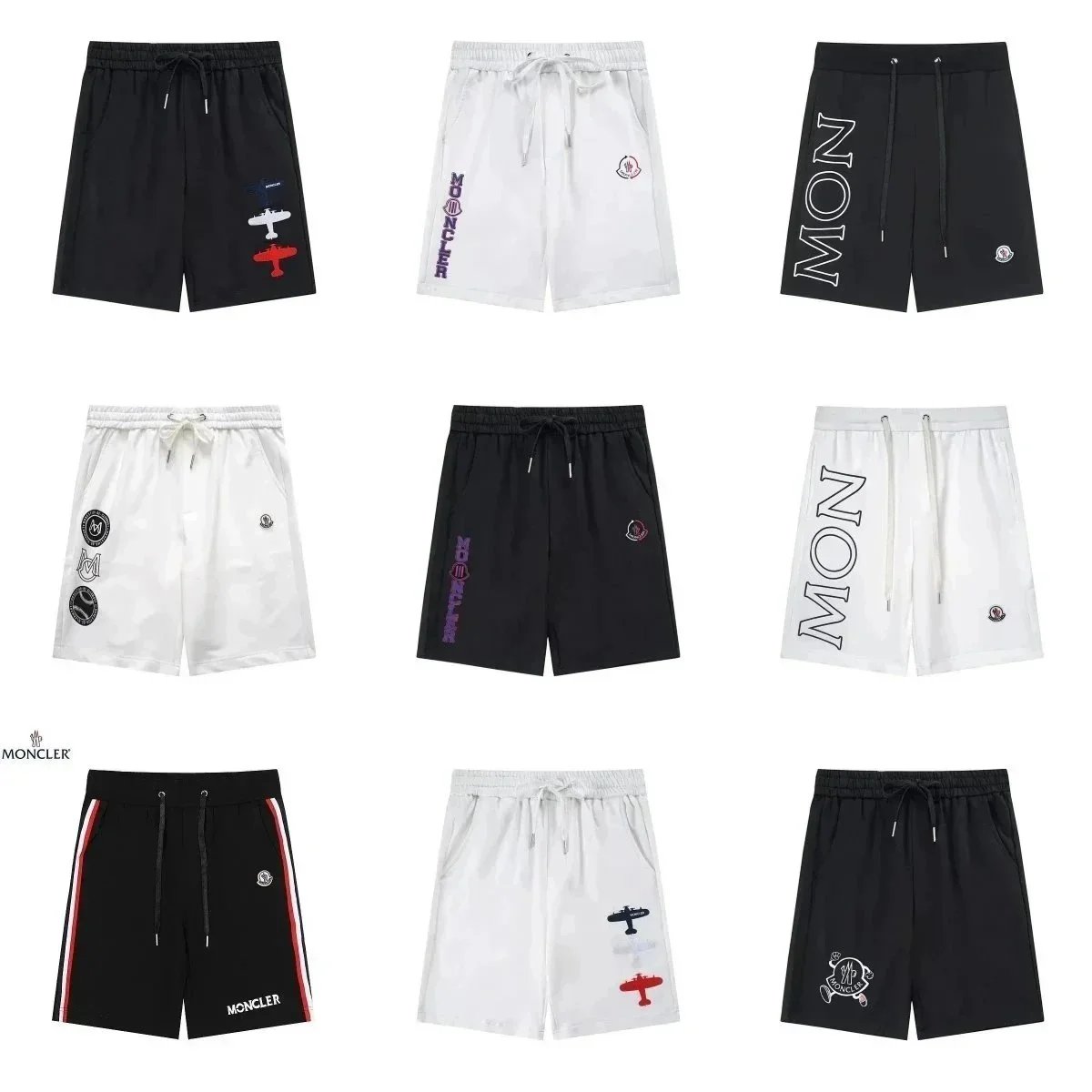 Moncler Graphic Print Casual Shorts Multicolor