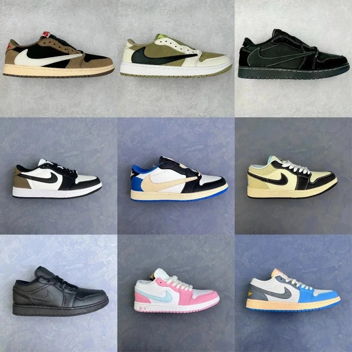 Nike Air Jordan 1 Low Retro Sneakers Multicolor
