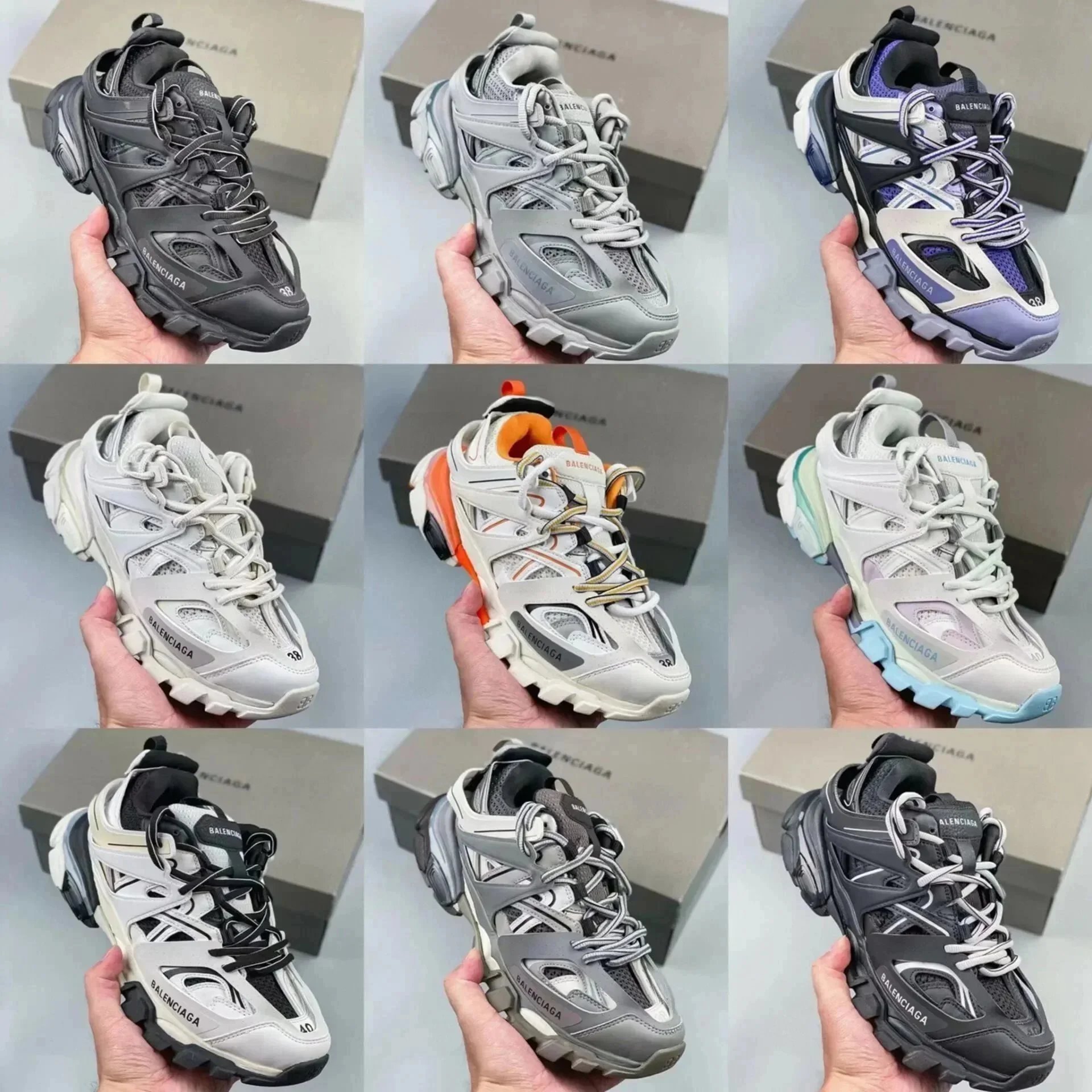 Balenciaga Track Chunky Sneakers Multicolor