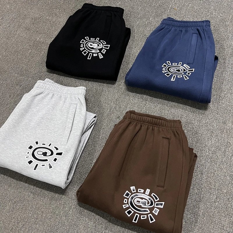 Design Graphic Print Casual Joggers Multicolor