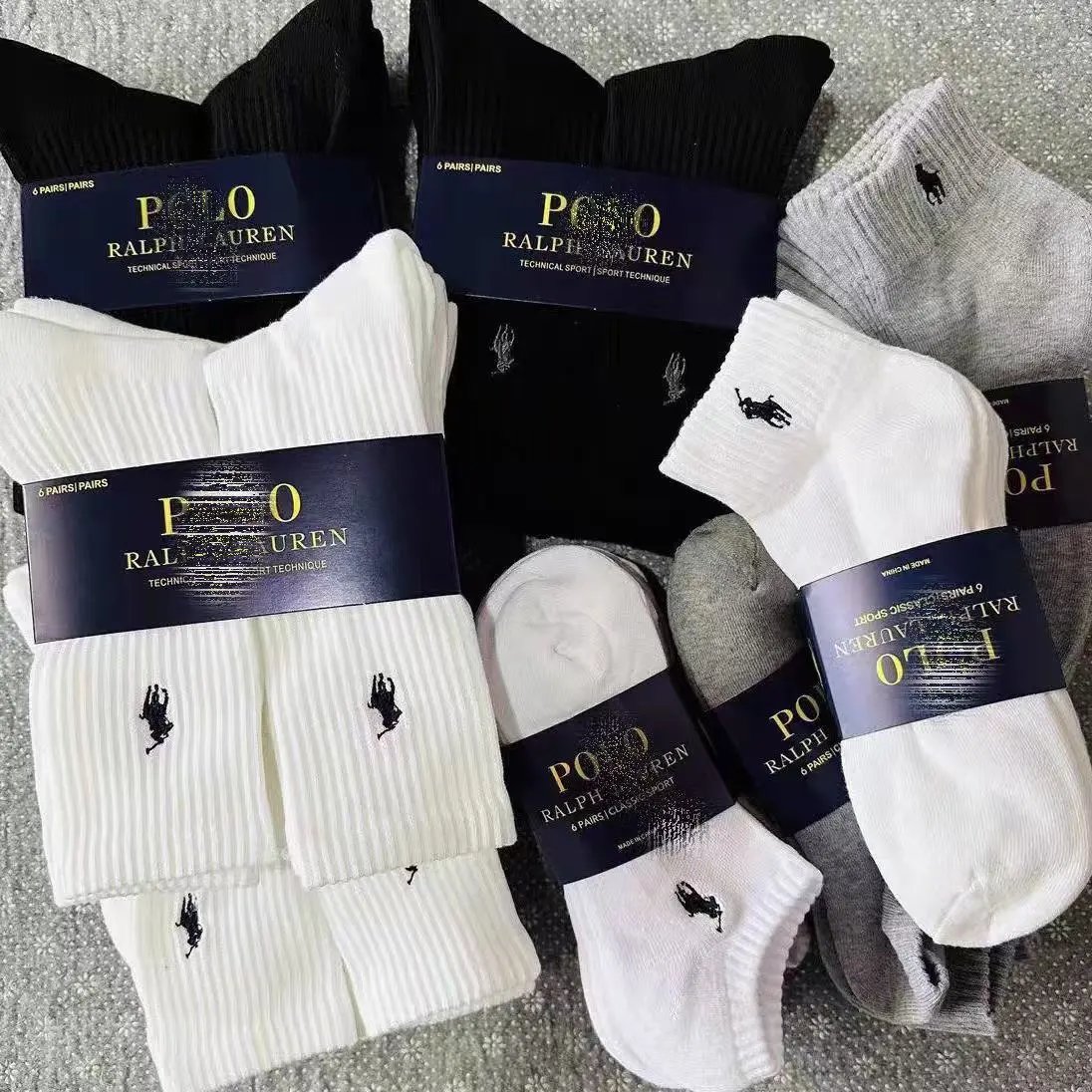 Ralph Lauren Technical Sport Cotton Socks Multicolor