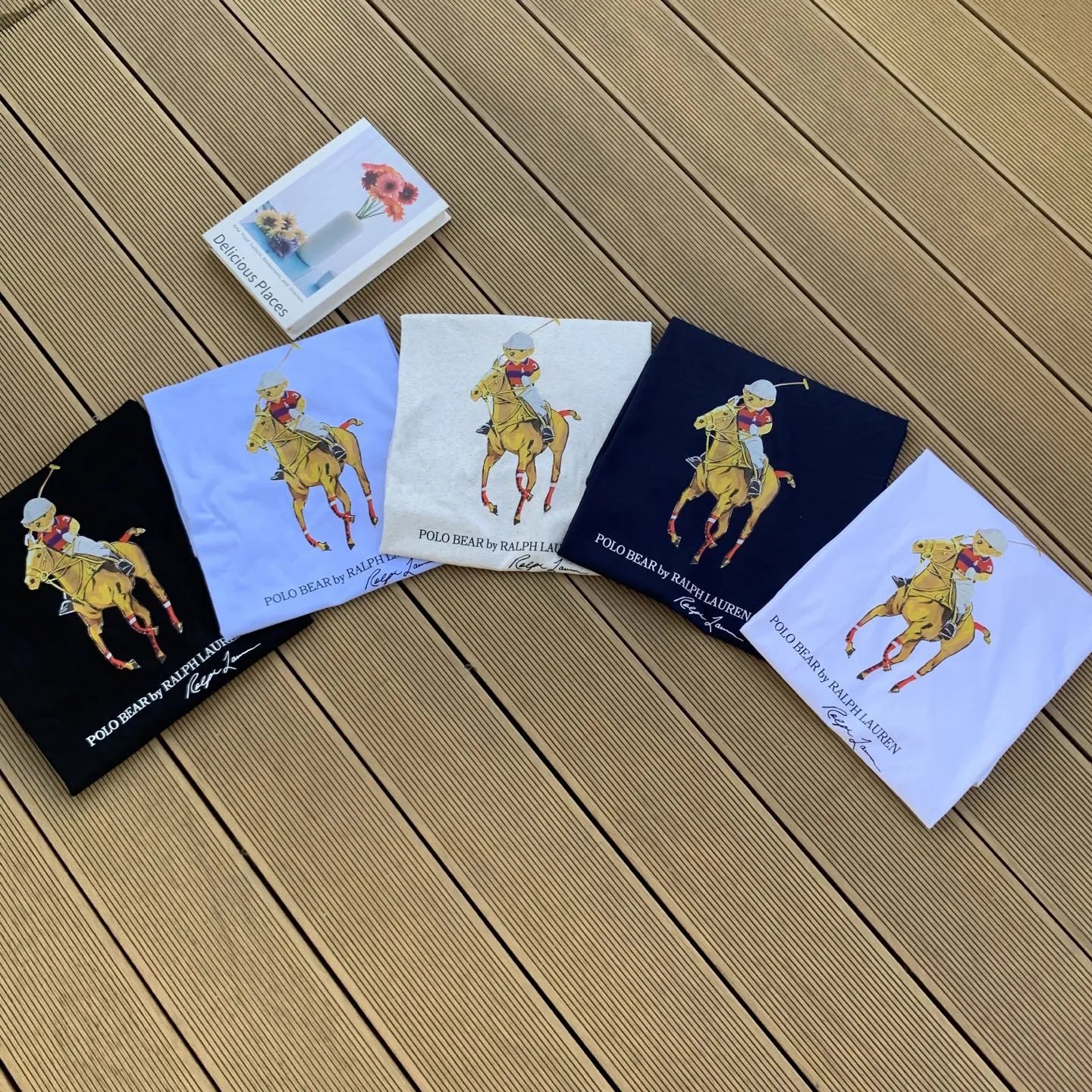 Ralph Lauren Polo Bear Graphic Tee Cotton T-Shirt Multicolor