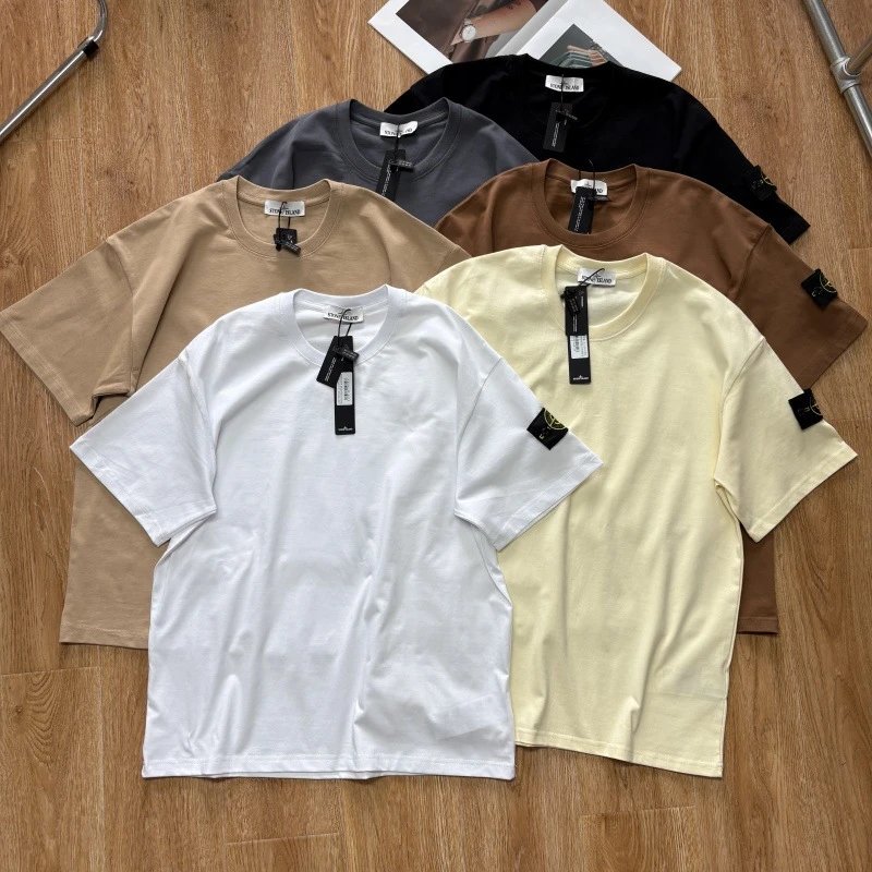 Stone Island Cotton Jersey Oversized T-Shirt Multicolor