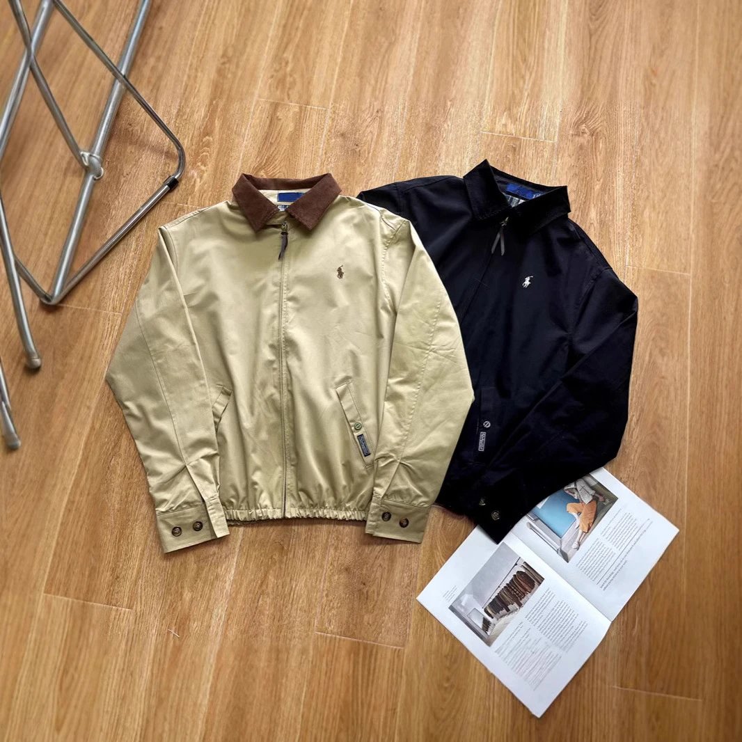 Ralph Lauren RL Harrington Classic Casual Jacket Beige and Black