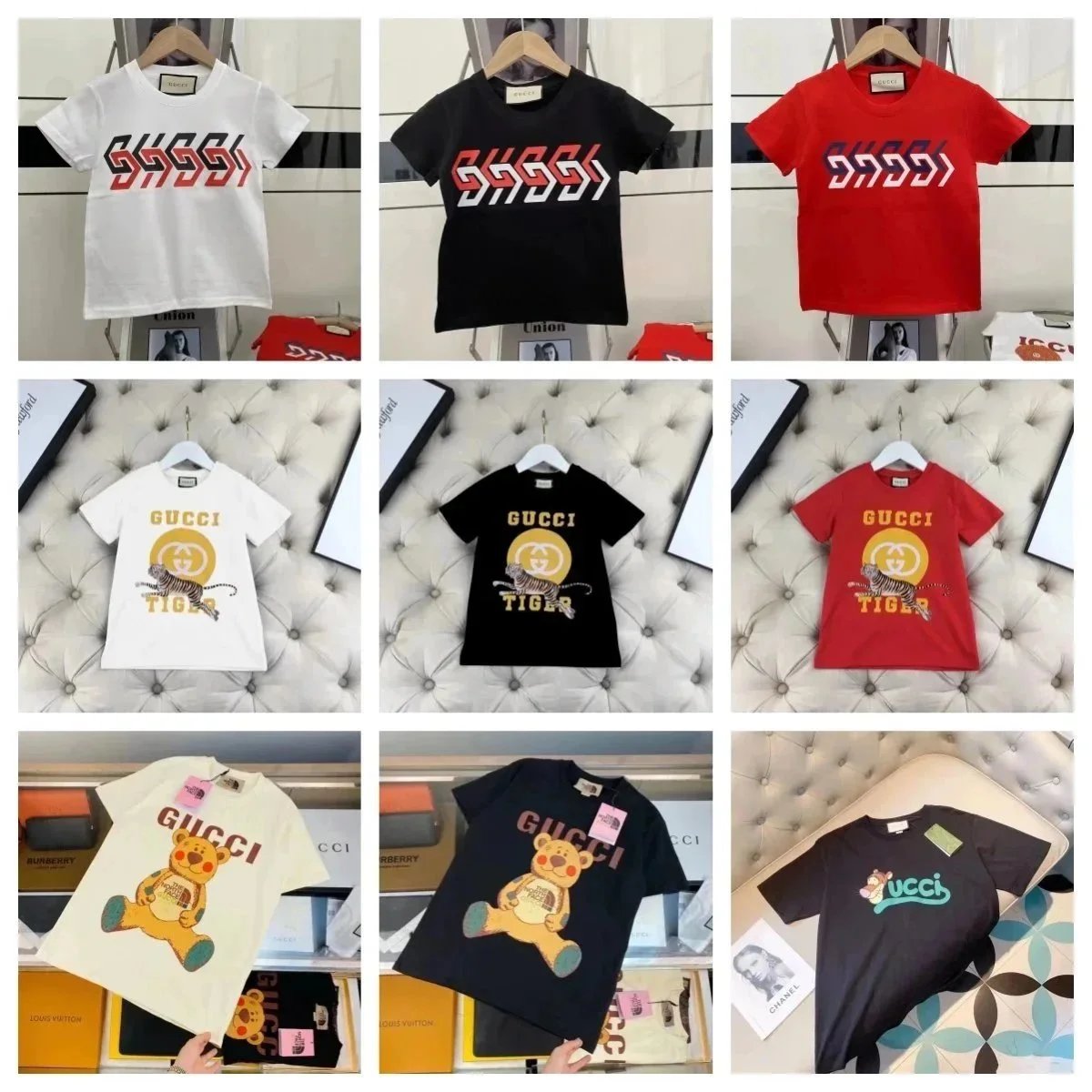 Gucci Graphic Print Cotton T-Shirt Multicolor