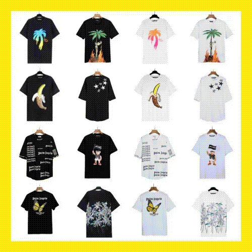 Palm Angels Graphic Print Oversized Tee Multicolor