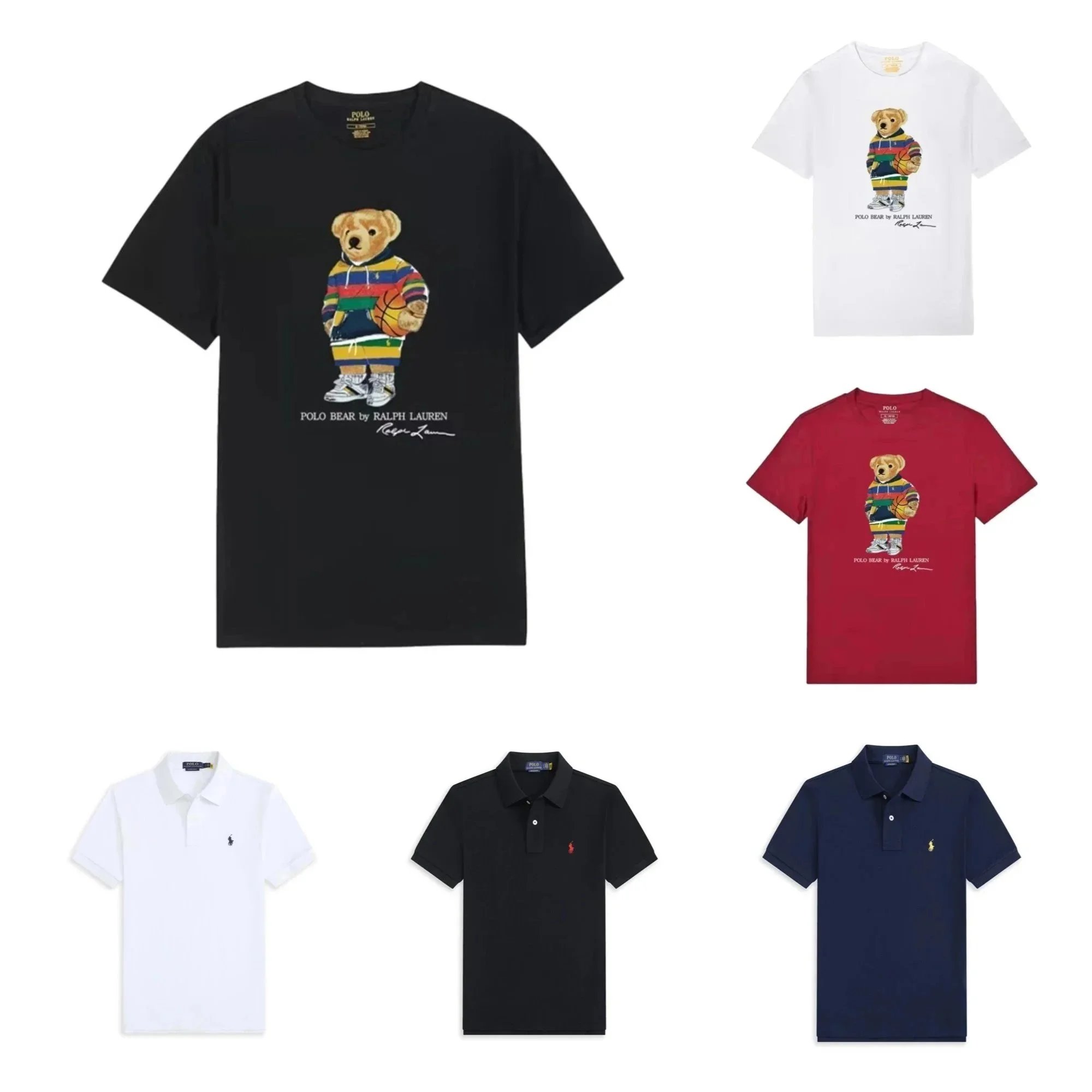 Ralph Lauren Polo Bear Graphic Cotton T-Shirt Multicolor