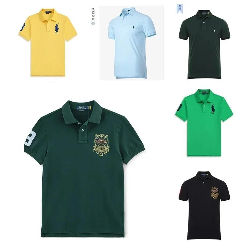 Ralph Lauren RL Classic Fit Mesh Polo Shirt Casual Cotton Green
