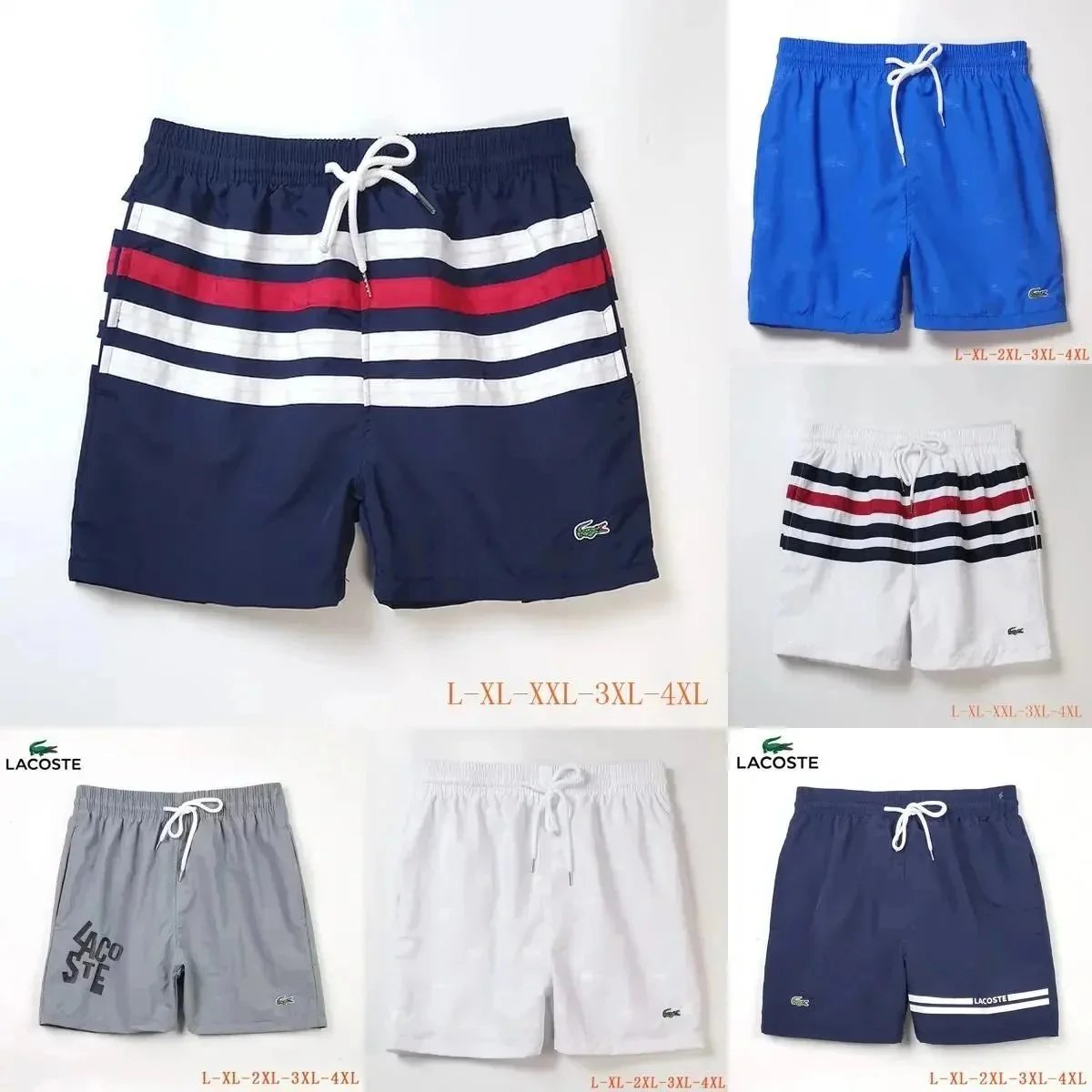 Lacoste Swim Shorts Casual Beachwear Multicolor