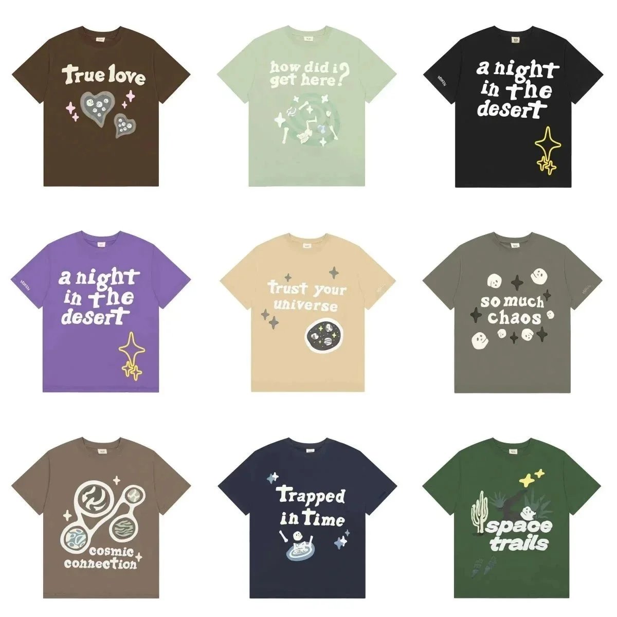 Broken Planet BP Graphic Print Oversized Tee Multicolor