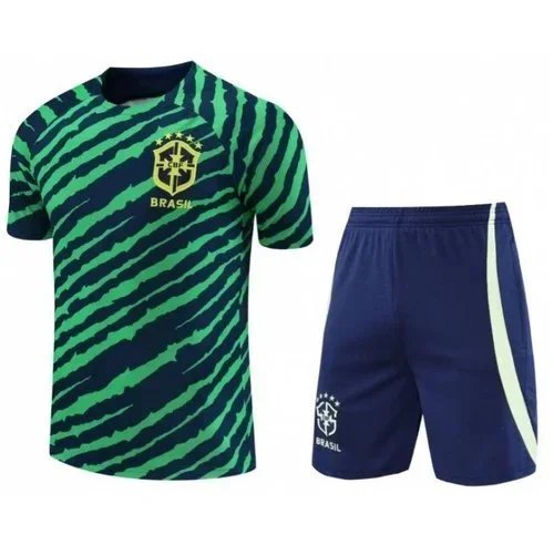 Nike Brazil 2024 Pre-Match Training Kit Set Navy and Green