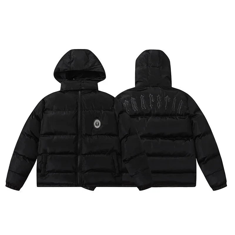 Trapstar Irongate Puffer Jacket Streetwear Down Jacket Black